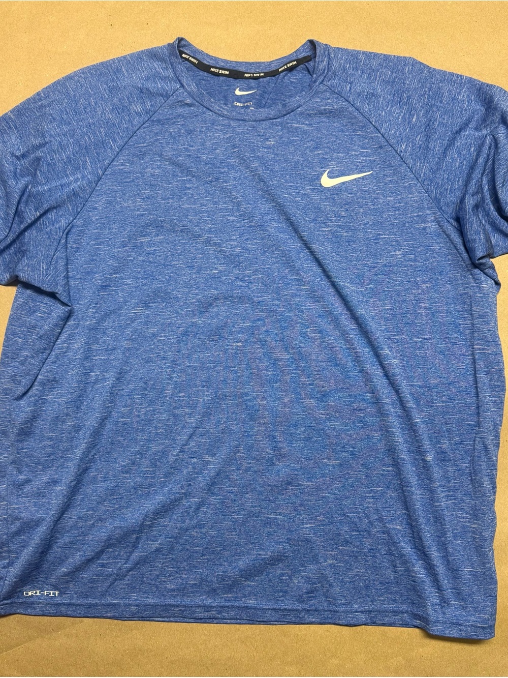 Nike Blue Heather Short-Sleeve Dri-FIT Training Tee